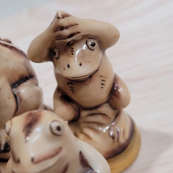 Ernst Bohne Rudolstadt Vintage Porcelain Chess Pieces Mice VS Frog Germany - Picture 10 of 14